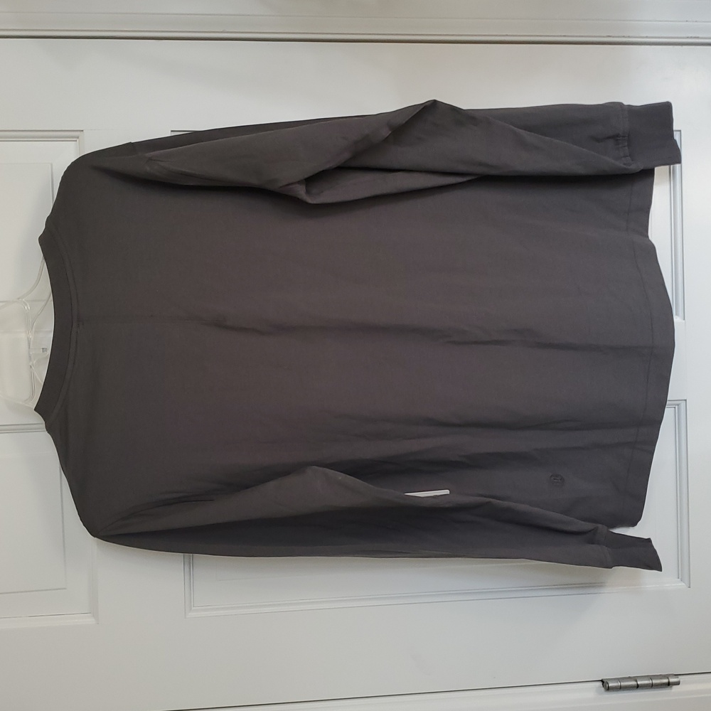 NWT Lululemon All Yours Cotton Long Sleeve Sz S(sz6) ONXY Gray - Picture 3 of 5